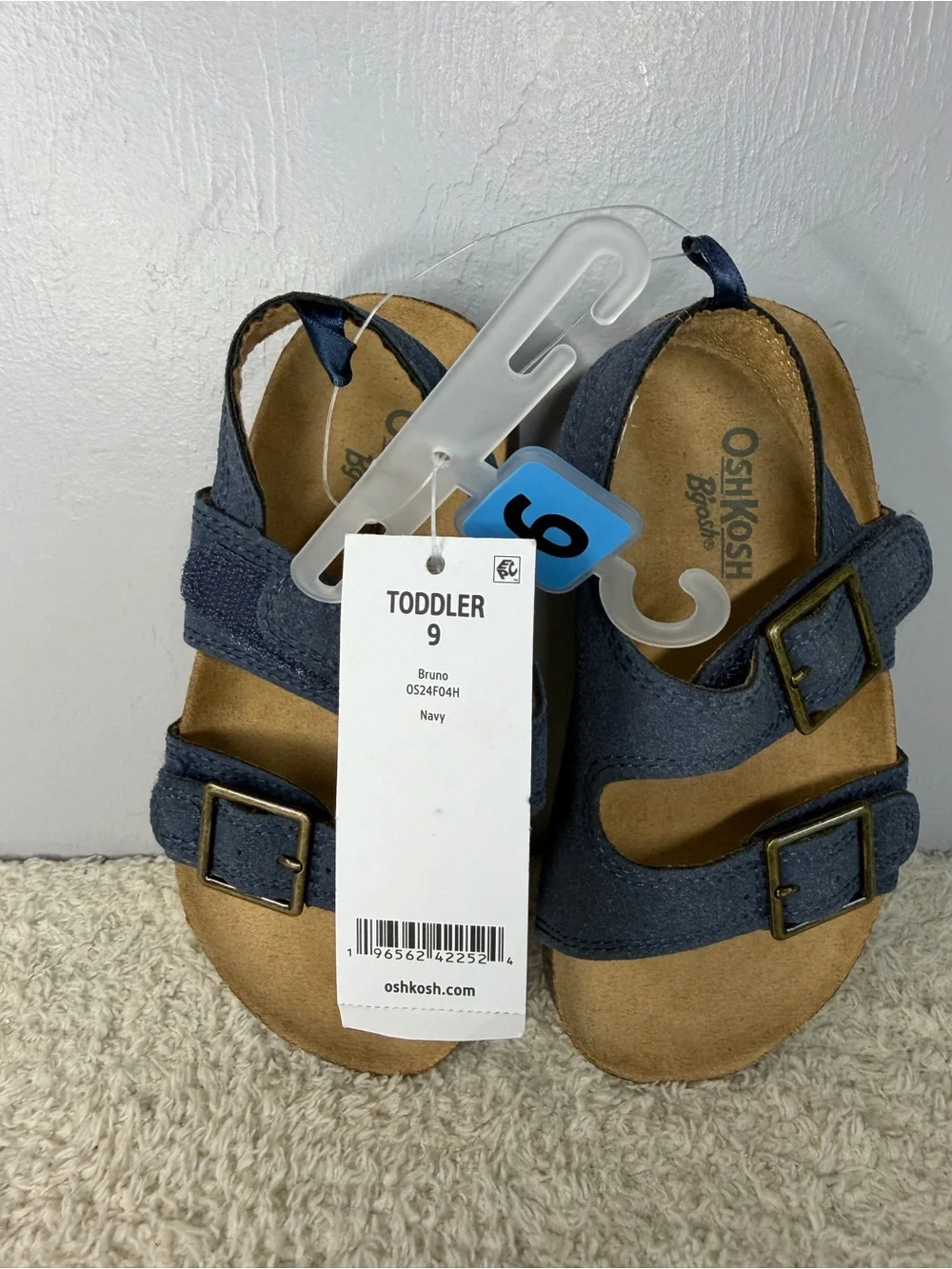 OshKosh B'gosh Toddler Navy Double-Buckle Sandals